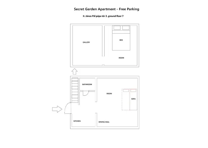 Apartment Secret Garden - Free Parking